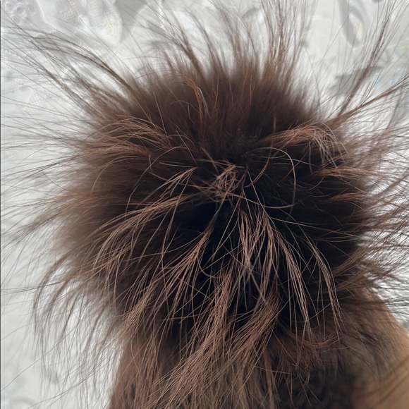 Cozy Kids Pom Pom Beanie - Brown main image 9